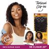 imageSensationnel Curls kinksandco clip in  clique 9 piece pack easy to use clips for natural 3c to 4c human hair 14 inch NATURALBLACKNATURAL