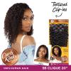 imageSensationnel Curls kinksandco clip in  clique 9 piece pack easy to use clips for natural 3c to 4c human hair 14 inch NATURALBLACKNATURAL