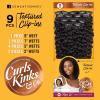 imageSensationnel Curls kinksandco clip in  clique 9 piece pack easy to use clips for natural 3c to 4c human hair 14 inch NATURALBLACKNATURAL