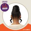 imageSensationnel Lulu bun updo hairextensions  unit 2 synthetic 3x35 hd lace parting quick and easy wear hair wig piece 1 JETBLACK1 JETBLACK