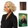 imageSensationnel Chicbob Lace Frontwig  Bob Unit 7 Face Framing Glueless Wig Wide 5 Inch Deep Part Synthetic Preplucked Hairline 1 JETBLACKBALAYAGESUNKISSED