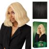 imageSensationnel Chicbob Lace Frontwig  Lob Unit 4 Face Framing Glueless Wig Wide 5 Inch Deep Part Synthetic Preplucked Hairline 1 JETBLACK1B OFFBLACK