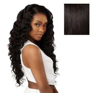 imageSensationnel 13A 13X4 Lace Frontalwigs  Loose Wave Human Hair 13A Unprocessed Glueless Straight Preplucked Hairline 20 inch NATURALNATURAL