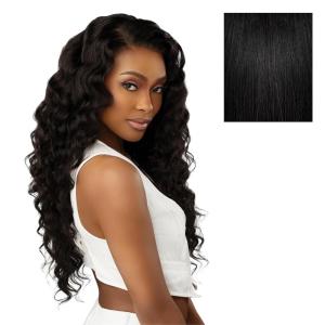 imageSensationnel 13A 13X4 Lace Frontalwigs  Loose Wave Human Hair 13A Unprocessed Glueless Straight Preplucked Hairline 20 inch NATURALNATURALBLACK