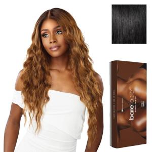 imageSensationnel Bare Lace 13X6 Wigs  Unit 17 Lacefrontal Glueless Synthetic 180 Degree Preplucked Hairline 1 JETBLACK1 JETBLACK