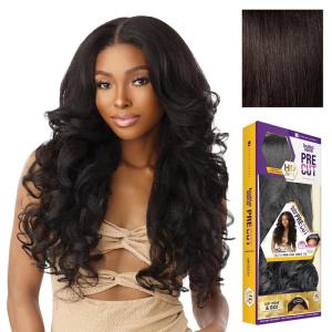 imageSensationnel Butta Lace Precut Wigs  Unit 12 Glueless Extra Wide 5 Inch Deep Parting Synthetic Pre Tweezed Smaller Knot Hairline 1 JETBLACK2 DARKBROWN