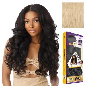 imageSensationnel Butta Lace Precut Wigs  Unit 12 Glueless Extra Wide 5 Inch Deep Parting Synthetic Pre Tweezed Smaller Knot Hairline 1 JETBLACKBEIGEBLONDE