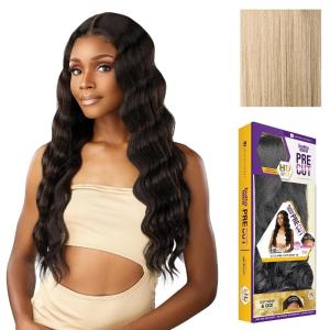 imageSensationnel Butta Lace Precut Wigs  Unit 16 Glueless Extra Wide 5 Inch Deep Parting Synthetic Pre Tweezed Smaller Knot Hairline 1 JETBLACKBEIGEBLONDE