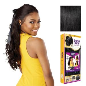 imageSensationnel Butta Lace Prestyled Wigs  Unit 5 Glueless 13x4 Hand Tied Deep Lacepart Synthetic Preplucked Hairline 1 JETBLACK1 JETBLACK