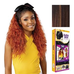 imageSensationnel Butta Lace Prestyled Wigs  Unit 6 Glueless 13x4 Hand Tied Deep Lacepart Synthetic Preplucked Hairline 1 JETBLACKBALAYAGECHOCOLATE
