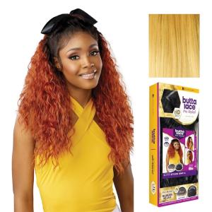 imageSensationnel Butta Lace Prestyled Wigs  Unit 6 Glueless 13x4 Hand Tied Deep Lacepart Synthetic Preplucked Hairline 1 JETBLACKHONEYBLONDE