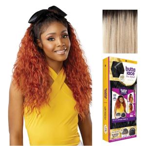 imageSensationnel Butta Lace Prestyled Wigs  Unit 6 Glueless 13x4 Hand Tied Deep Lacepart Synthetic Preplucked Hairline 1 JETBLACKNATURALROOTSBUTTERY