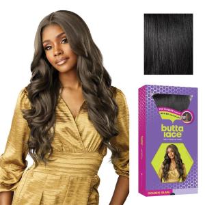 imageSensationnel Butta Lace Wigs  Golden Glam Extra Wide 5 Inch Deep Parting Synthetic Preplucked Hairline Glueless Lacefront 1 JETBLACK1 JETBLACK