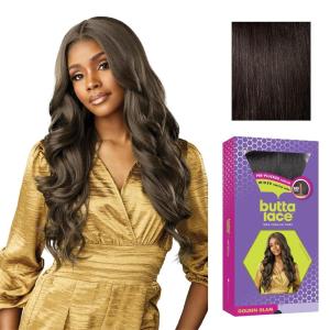 imageSensationnel Butta Lace Wigs  Golden Glam Extra Wide 5 Inch Deep Parting Synthetic Preplucked Hairline Glueless Lacefront 1 JETBLACK2 DARKBROWN