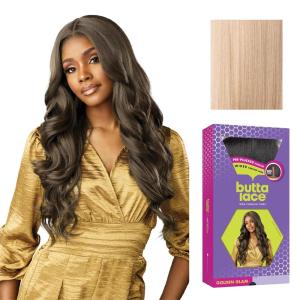 imageSensationnel Butta Lace Wigs  Golden Glam Extra Wide 5 Inch Deep Parting Synthetic Preplucked Hairline Glueless Lacefront 1 JETBLACKPEARLBLONDE