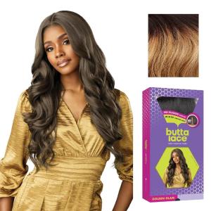 imageSensationnel Butta Lace Wigs  Golden Glam Extra Wide 5 Inch Deep Parting Synthetic Preplucked Hairline Glueless Lacefront 1 JETBLACKT4BUTTERSCOTCHBLONDE