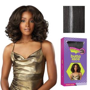imageSensationnel Butta Lace Wigs  Velvet Flow Unit Extra Wide 5 Inch Deep Parting Synthetic Preplucked Hairline Glueless Lacefront 1 JETBLACKBALAYAGEPLATINUM