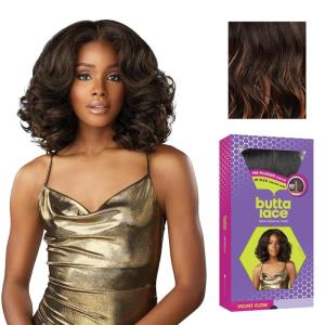 imageSensationnel Butta Lace Wigs  Velvet Flow Unit Extra Wide 5 Inch Deep Parting Synthetic Preplucked Hairline Glueless Lacefront 1 JETBLACKF1B30