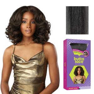 imageSensationnel Butta Lace Wigs  Velvet Flow Unit Extra Wide 5 Inch Deep Parting Synthetic Preplucked Hairline Glueless Lacefront 1 JETBLACKHL28044