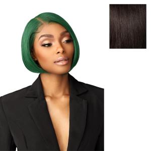 imageSensationnel Chicbob Lace Frontwig  Bob Unit 3 Face Framing Glueless Wig Wide 5 Inch Deep Part Synthetic Preplucked Hairline 1 JETBLACK2 DARKBROWN