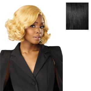 imageSensationnel Chicbob Lace Frontwig  Bob Unit 5 Face Framing Glueless Wig Wide 5 Inch Deep Part Synthetic Preplucked Hairline 1 JETBLACK1 JETBLACK