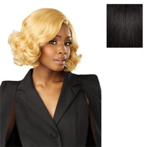 imageSensationnel Chicbob Lace Frontwig  Bob Unit 5 Face Framing Glueless Wig Wide 5 Inch Deep Part Synthetic Preplucked Hairline 1 JETBLACK1B OFFBLACK
