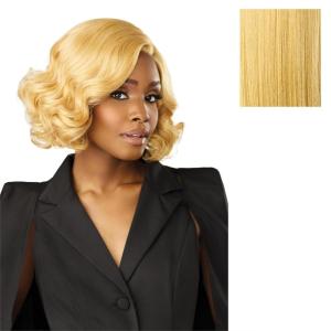 imageSensationnel Chicbob Lace Frontwig  Bob Unit 5 Face Framing Glueless Wig Wide 5 Inch Deep Part Synthetic Preplucked Hairline 1 JETBLACKHONEYBLONDE