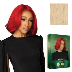 imageSensationnel Chicbob Lace Frontwig  Bob Unit 6 Face Framing Glueless Wig Wide 5 Inch Deep Part Synthetic Preplucked Hairline 1 JETBLACKBEIGEBLONDE