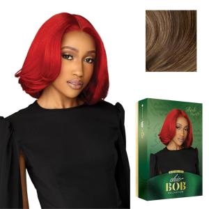 imageSensationnel Chicbob Lace Frontwig  Bob Unit 6 Face Framing Glueless Wig Wide 5 Inch Deep Part Synthetic Preplucked Hairline 1 JETBLACKLIGHTASHBROWN