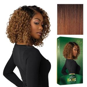 imageSensationnel Chicbob Lace Frontwig  Lob Unit 3 Face Framing Glueless Wig Wide 5 Inch Deep Part Synthetic Preplucked Hairline 1 JETBLACKFLAMBOYAGEAUBURN