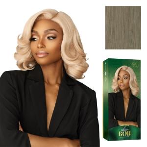 imageSensationnel Chicbob Lace Frontwig  Lob Unit 7 Face Framing Glueless Wig Wide 5 Inch Deep Part Synthetic Preplucked Hairline 1 JETBLACKOXIDIZEDSILVER