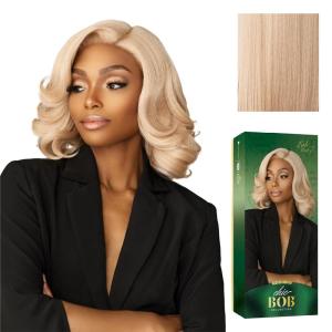imageSensationnel Chicbob Lace Frontwig  Lob Unit 7 Face Framing Glueless Wig Wide 5 Inch Deep Part Synthetic Preplucked Hairline 1 JETBLACKPEARLBLONDE