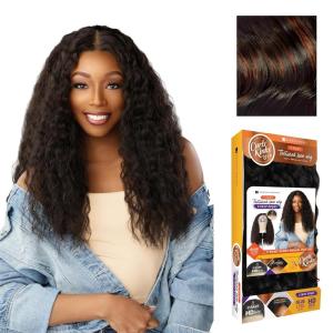imageSensationnel Curls Kinksandco Kinkyedges Wig  Kinky Braid Out 20 Inch Y Part Lace Natural Kinkytexture Edged Hairline for Natural 3C to 4C Hair Textures 1 JETBLACKF1B350