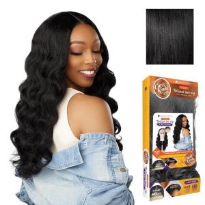 imageSensationnel Curls Kinksandco Kinkyedges Wig  Kinky Loose Wand Curl 24 Inch Y Part Lace Natural Kinkytexture Edged Hairline for Natural 3C to 4C Hair Textures 1 JETBLACK1 JETBLACK