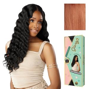 imageSensationnel Glamzy Lace Part Wigs  Seraphina Glueless Hand Tied Wider V Parting Synthetic Hair 1 JETBLACKCHOCOLATECOPPER