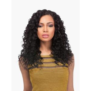 imageSensationnel Empire Curly Human Hair  Loose Deep Tangle Free Weaving for Quick Weave and Sew in Styles for Faux Highlights and Fauxmiddlepart Leave Out 10 inch 1 JETBLACK30 LIGHTAUBURN