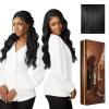 imageSensationnel Barelace 13X5 360 Lace Wig  Unit 2 Glueless Human Hair Blend EartoEar Deep Parting Pre Cut Hairline 1 JETBLACK1 JETBLACK