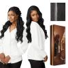 imageSensationnel Barelace 13X5 360 Lace Wig  Unit 2 Glueless Human Hair Blend EartoEar Deep Parting Pre Cut Hairline 1 JETBLACKBALAYAGEPLATINUM