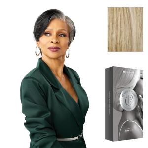 imageSensationnel Platinum Glow 13X6 Wig  Marceline Lacefrontal Glueless human hair blend Preplucked Hairline 1 JETBLACKLUXEBLONDE