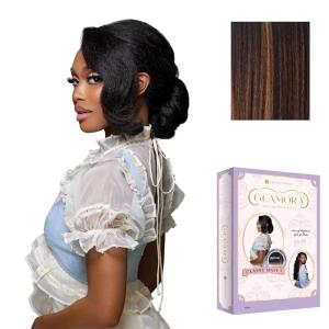 imageSensationnel Glamora 360 Lace Wig  Classy Unit 1 Glueless Ready to Wear Synthetic Preplucked Hairline 1 JETBLACKBALAYAGECHOCOLATE
