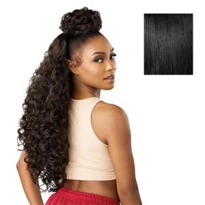 imageSensationnel Instant Updown Halfwig Pony  Iud 23 4 Style in 1 Half Wig And Pony Drawstring 1 JETBLACK1 JETBLACK