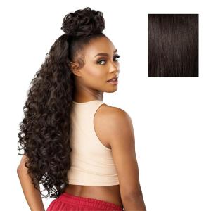 imageSensationnel Instant Updown Halfwig Pony  Iud 23 4 Style in 1 Half Wig And Pony Drawstring 1 JETBLACK2 DARKBROWN