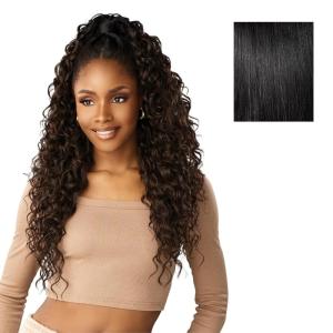 imageSensationnel Instant Updown Halfwig Pony  Iud 24 4 Style in 1 Half Wig And Pony Drawstring 1 JETBLACK1 JETBLACK