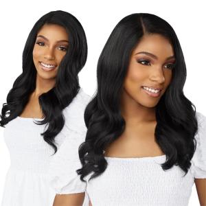 imageSensationnel Dashly Lace Front Wig  Unit 34 Hand Tied Laceparting Ear to Ear Synthetic BALAYAGELATTECH30