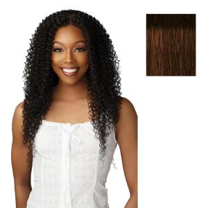 imageSensationnel Dashly Lace Front Wig  Unit 54 Hand Tied Laceparting Ear to Ear Synthetic 1 JETBLACKTH2COPPER