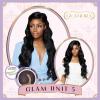 imageSensationnel Glamora Lace Front Wig  Glam Unit 5 Glueless Side Part Ready to Wear Synthetic Preplucked Hairline 1 JETBLACK1 JETBLACK