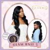 imageSensationnel Glamora Lace Front Wig  Glam Unit 5 Glueless Side Part Ready to Wear Synthetic Preplucked Hairline 1 JETBLACKBALAYAGECHOCOLATE