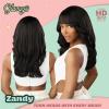 imageSensationnel Glamzy Lace Crown Wig  Zandy Glueless Hand Tied CrownArea Synthetic Hair 1 JETBLACKBALAYAGESUNKISSED