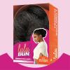 imageSensationnel LuluBun Updo Hairextensions  French Roll Unit 1 Synthetic Hard Shell Bun with Clips Quick and Easy Wear Hair Wig Piece 1 JETBLACK2 DARKBROWN