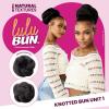 imageSensationnel LuluBun Updo Hairextensions  Knotted Bun Unit 1 Synthetic Drawstring Cap Quick and Easy Wear Hair Wig Piece 1 JETBLACKF1B30